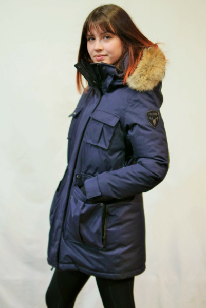 Пуховик Sindy (Женский; L; Navy)